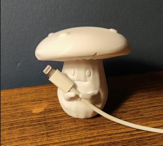 Cute mushroom cable holder