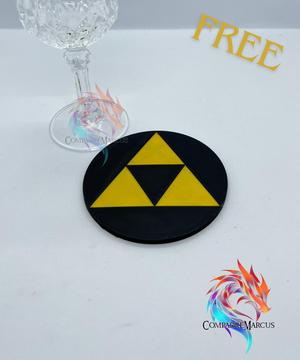 The Legend of Zelda Triforce Coaster / no supports / 3mf included
