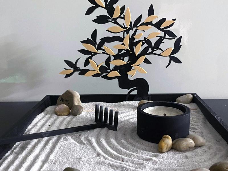Zen garden in bloom