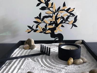 Zen garden in bloom