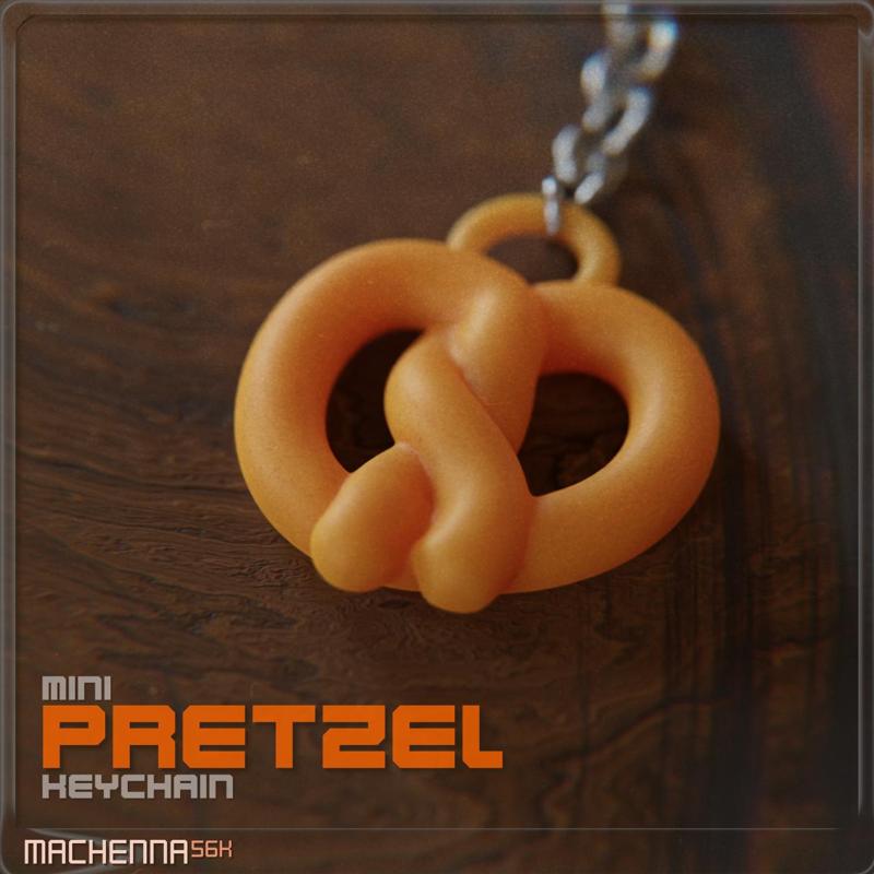Mini Pretzel Keychain