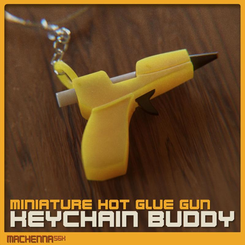 Hot Glue Gun Keychain Buddy