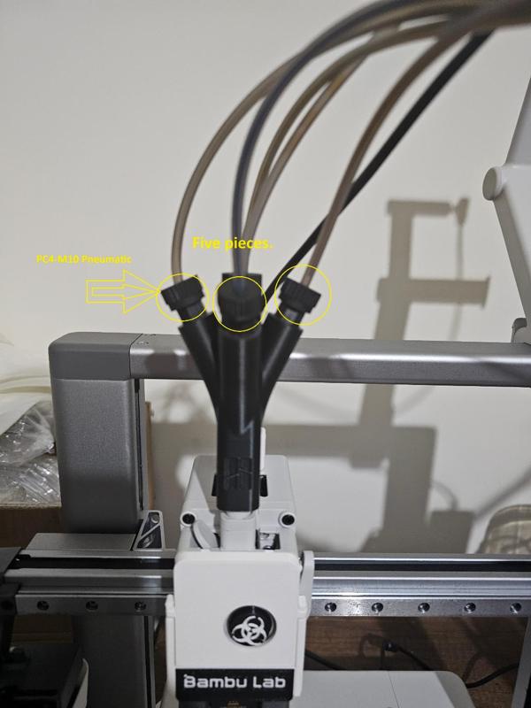 a1 / a1 mini Ams lite filament hub 5 in 1 / 5 way