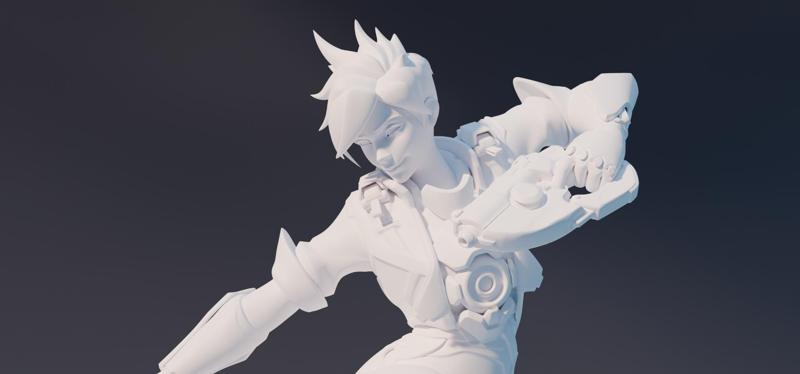 Tracer Overwatch Statue