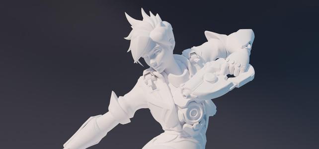 Tracer Overwatch Statue