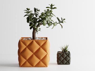 Inflated soft Cloth Planter Plant Pot Vase Series6