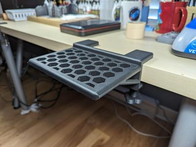 Desk extension shelf