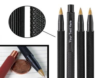 Customizable pens with ultra-fine textures