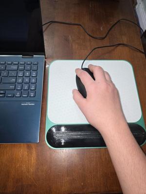 Ergonomic Luxury Mousepad with TPU Mat and Wrist Pad