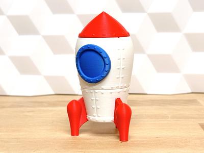 Cartoon Rocket Box (toy and box/giftbox)
