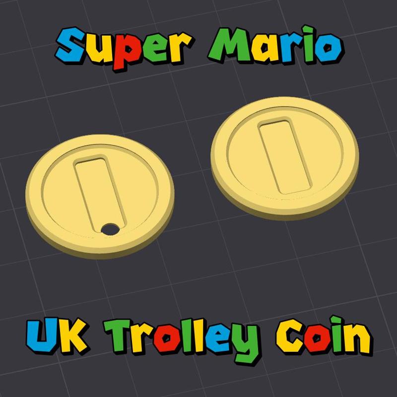Super Mario UK Trolley Coin