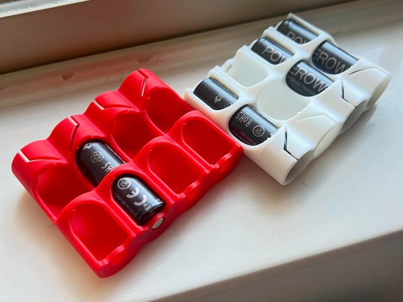 AA Battery Case/Holder Inline Storage