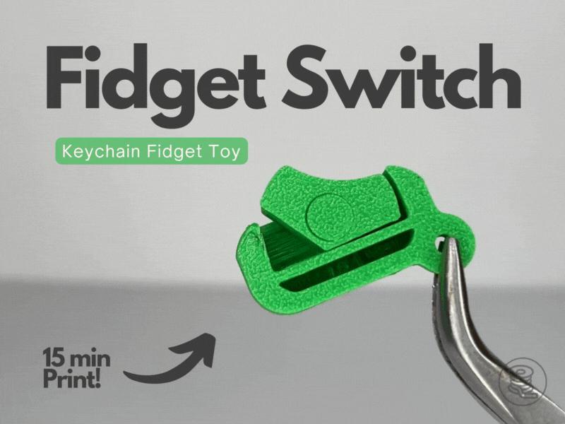Fidget Switch Keychain (Print in Place)