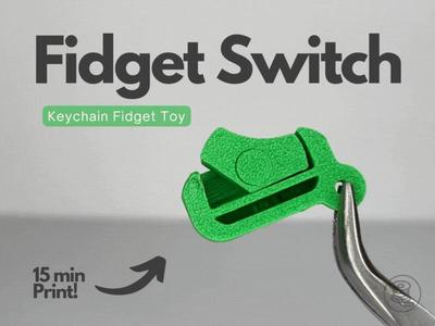 Fidget Switch Keychain (Print in Place)