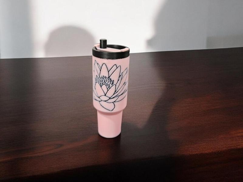 lotus tumbler chapstick tube holder keychain