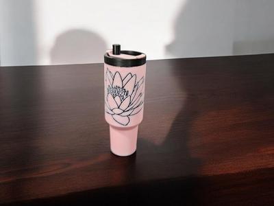 lotus tumbler chapstick tube holder keychain