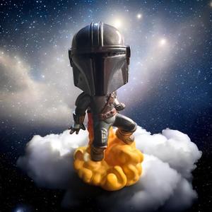 Starwars The Mandalorian With Jetpack