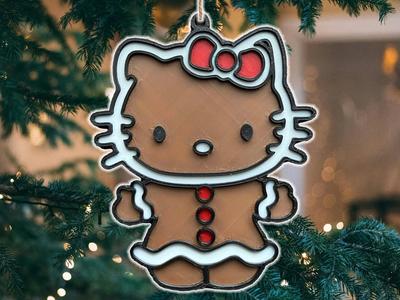 Christmas Hello Kitty Gingerbread Tree Ornament