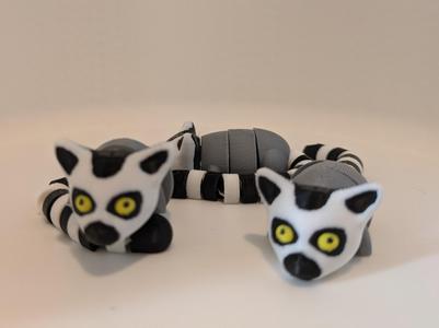 cute baby flexi ring tailed lemur