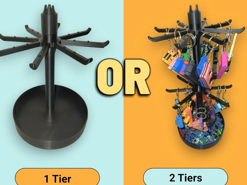 Spinning Keychain Display Rotating Jewelry Stand