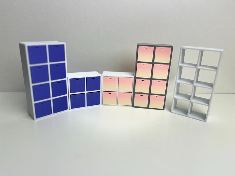 Ikea Kallax-Inspired Shelf Set