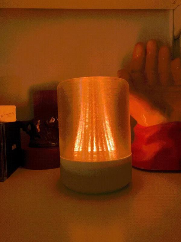 Warm fire Led lamp - Neopixel Ring 24 with Arduino Uno.