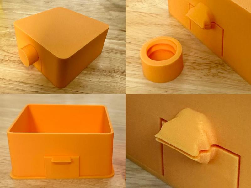 Small Lockable Container - Easy To Print!