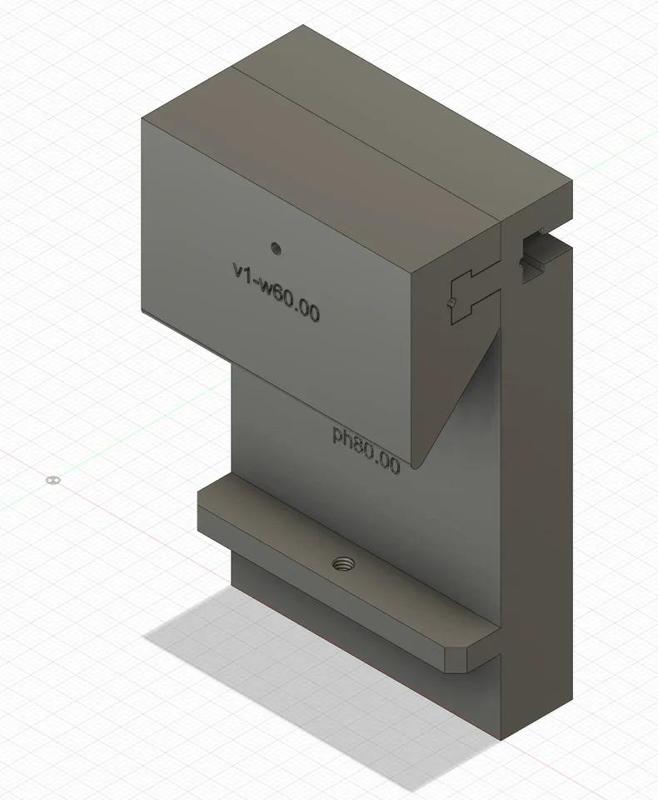 Frenchfinity - Anchored Plate version - Parametric Fusion360   