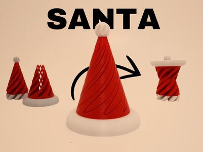 SANTA HAT Vortex Thread Passthrough Fidget -Simple