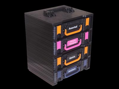 GridStack Modular Multi-Box Storage [Parametric]