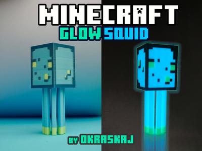 Minecraft Glow Squid - Multicolor/Glow in the dark