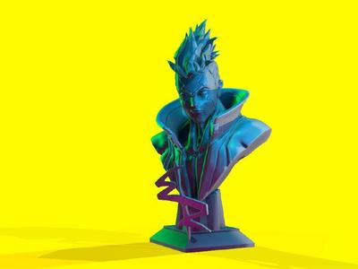Cyberpunk Bust