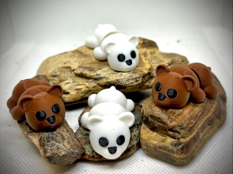 Cute Articulated Lazy Baby Bear