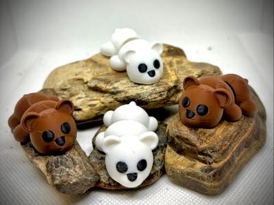 Cute Articulated Lazy Baby Bear