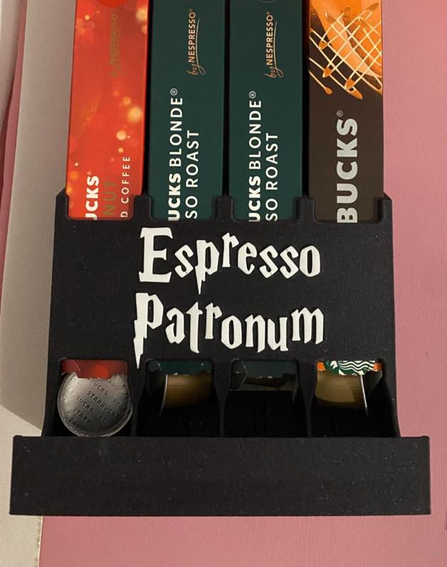 Letters for the EspressoPatronum capsule dispenser
