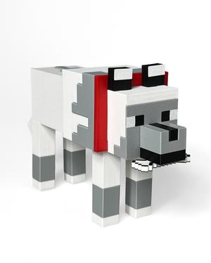 Minecraft Wolf/Dog toy - positionable