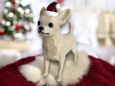 Santa Hat Christmas Chihuahua Mini Model
