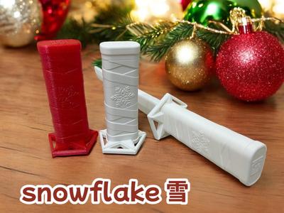 Small Collapsing Katana -snowflake雪(Printinplace)