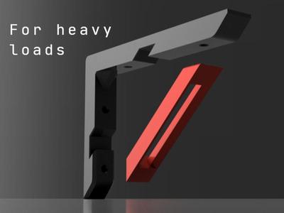 Heavy duty wall bracket