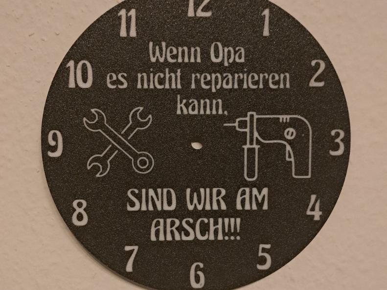Lightbox Clock If grandpa can't fix it,