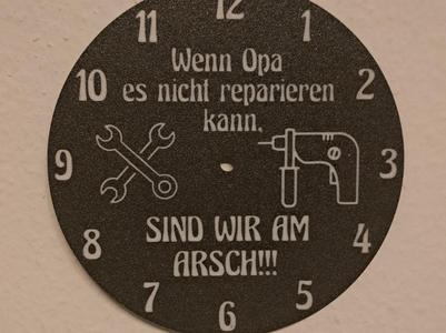 Lightbox Clock If grandpa can't fix it,