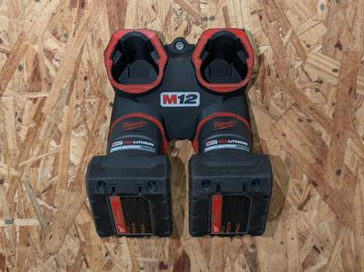 Milwaukee M12 4x battery wall mount