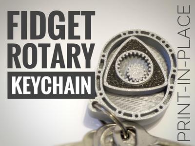 Rotary Engine Fidget Keychain