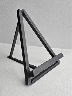 Adjustable foldable easel phone and tablet stand
