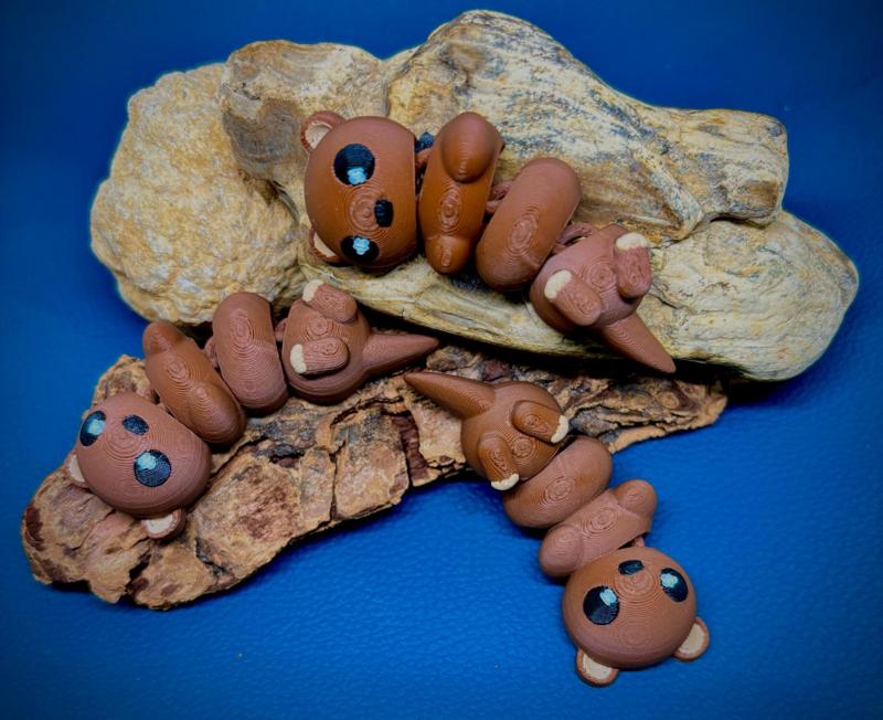Cute Articulated Baby Otter