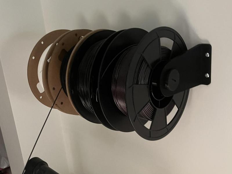 Adjustable Wall-Mounted 3D Printer Filament Holder