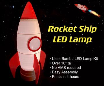 Rocket Ship Lamp