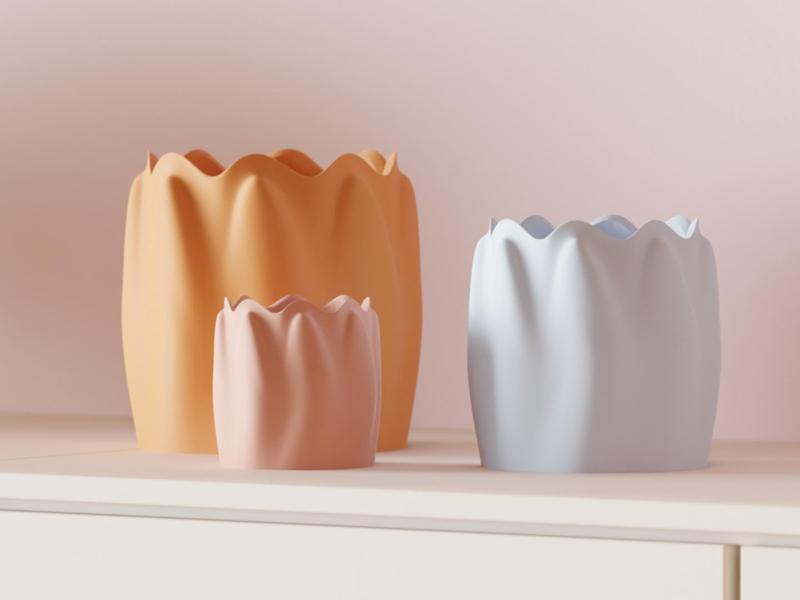 Modern Plant Pot. Tulip inspired planter Design