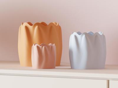 Modern Plant Pot. Tulip inspired planter Design