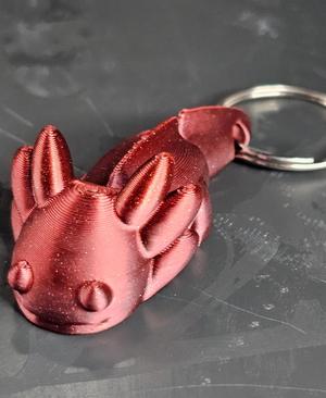 MiniMonster#2 Keychain Flexible Axolotl